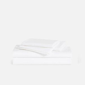 Brooklinen Luxe Core Sheet Set Queen Cotton Sateen White